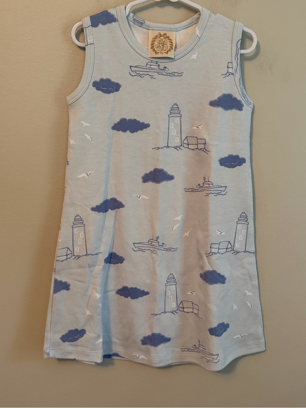The Beaufort Bonnet Company Lighthouse Sleeveless Polly Play Dress